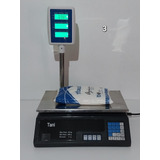 Balanza Comercial Digital Tani- 40kg Con Mástil 220v Negra 