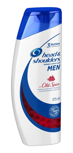 2 Pzs Head & Shoulders Shampoo Hombre Old Spice 375ml