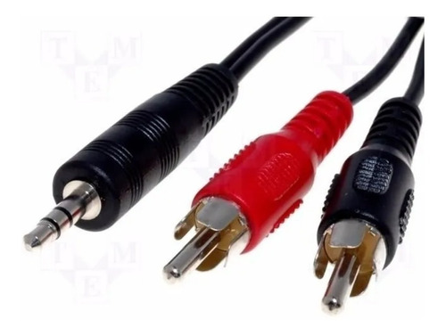 Cable Mini Plug 3.5 A 2 Rca 3 Metros