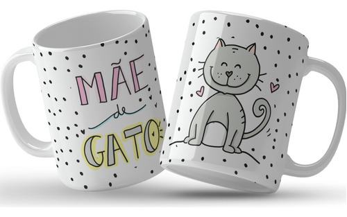 Caneca Presente Dia Das Mães Mãe De Gato