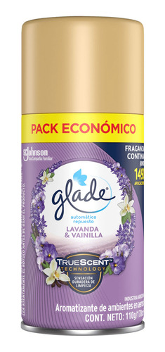 Repuesto Automatico Lavanda Y Vainilla 110g Glade