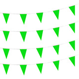 Autop Banderines De 100 Pies De Color Verde Slido, Banderine