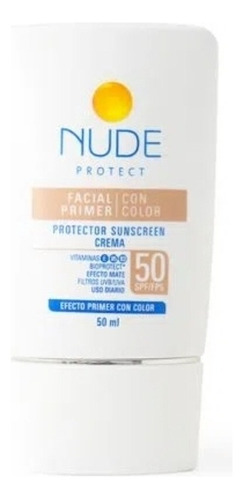 Protector Solar Facial Nude Color 50spf - Ml A $750