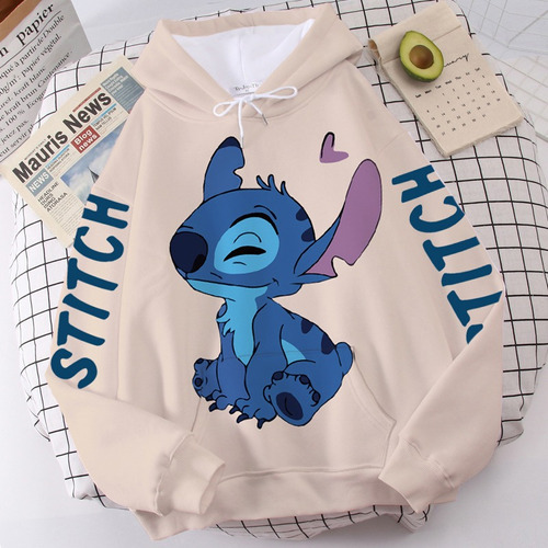 Blusa Moletom Canguru Casaco Lilo E Stitch Desenho Novidade