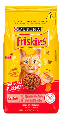 Ração Friskies Para Gatos Adultos Delícias Da Granja 10,1kg