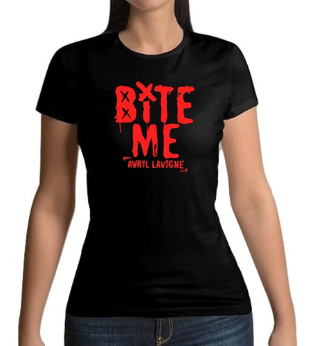 Playera Avril Lavigne Bite Me Emo Mujer