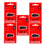 Kit 5 Pen Drive 32gb Lacrados Cruzer Sandisk Blade Usb2.0