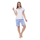 Pijama Manga Corta Bermuda Dalia Lady By Mariené 2147