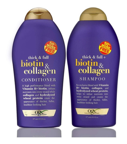 Ogx Biotin Collagen 577 Ml - mL a $225