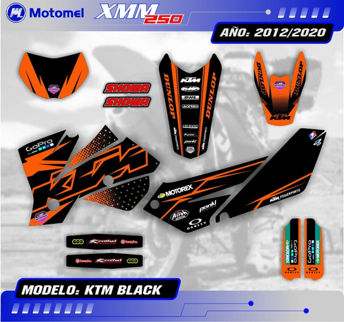 Kit Calcos - Gráfica Motomel Xmm 250 - Envío Gratis