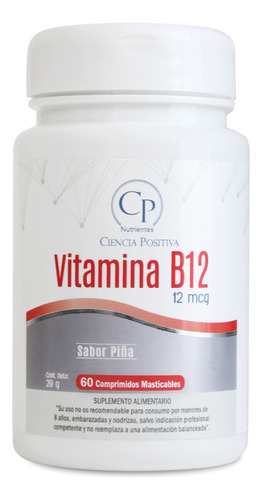 Vitamina B12 X 60 Comprimidos Masticables - Cp Nutrientes