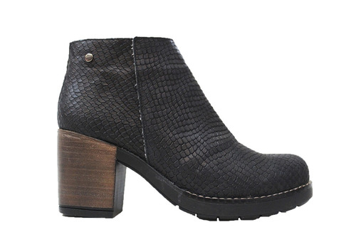 Bota Cuero Reptil Mujer Art Carina. Marca Blood South