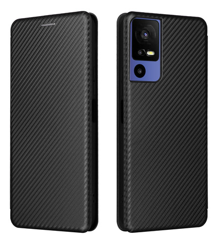 Funda P/ Tcl 40 Se  Flip Cover Carbono  Caseme 