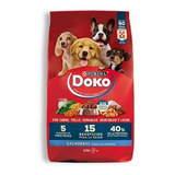 Doko Cachorro Carne, Pollo, Cereales, Vegetales Y Leche 24kg