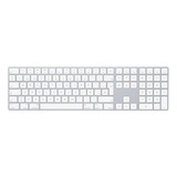 Teclado Apple Magic Keyboard Con Teclado Numérico Qwerty Español Color Blanco