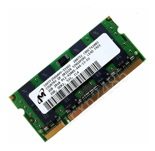 Memoria Ram Para Ordenador Portátil Micron 4 Gb, 2 Gb, Ddr2,