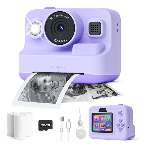 Dylanto Instant Print Camera For Kids,2.4 Inch Screen Kid...