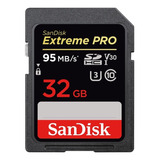 Memoria Sd Sandisk 32gb Extreme Pro Sdhc  4k Uhd V30