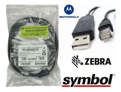 Cable Usb Para Lector Symbol Ls2208 Ls9208 Ls3578 M2007