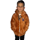 Campera Peluche Capucha Nene Nena Invierno Bianca Sheli 2827