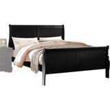 Cama Queen En Madera Color Negro