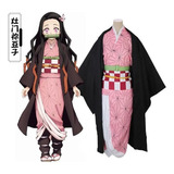 Cosplay Disfraz Anime Demon Slayer Nezuko Kimono 100-150cm