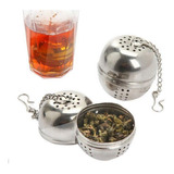 Pak 5 Infusor De Te Con Cadena Spice Ball Acero Inoxidable 