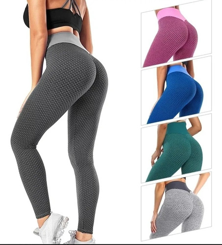 12 Leggins Malla Mayon Deportivo Pushup Licra Anticelulitis 