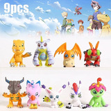 Ornamentos De Coleção De Figuras De Ação Digimon 9pcs