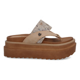 Sandalia Plataforma Camel 25234