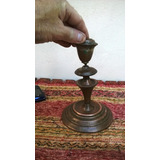 Antiguo Candelabro Porta Vela En Cobre A Reparar