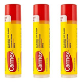 Carmex Lip Balm Medicated Bastão Kit Com 3 Original Eua