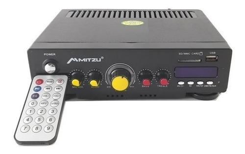 Amplificador Sonido Ambiental Perifoneo Voceo Difucion Usb/sd Auto Fm 