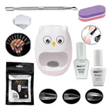 Kit Completo Uñas Con Tips Press On O Soft Gel Y Pegamento