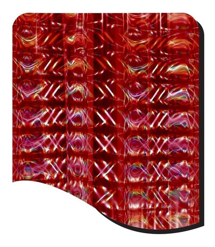 Foil Holográfico Rojo Laminadora Minc Papelería 10mx 10cm Hx