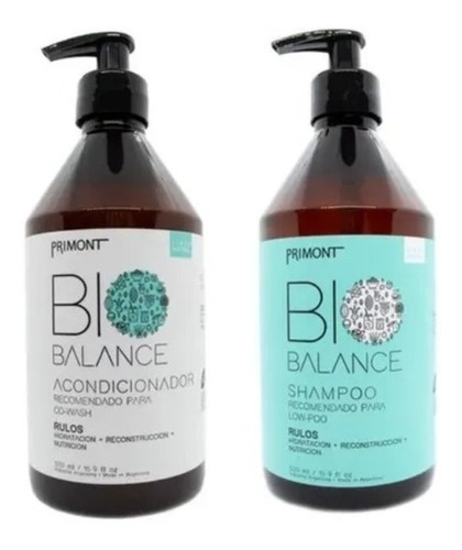 Shampoo + Acondicionador Vegano Low Poo Para Rulos - Primont