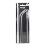 Bombillas Reutilizable Aluminio Keep Silver Con Cepillo 