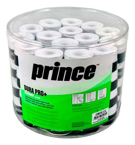 Cubregrip Prince Dura Pro+ Para Padel Y Tenis Microperforado