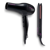 Combo Planchita + Secador De Pelo 1800w Arrow Ak6000ap Negro 220v