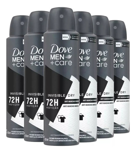 Kit 6 Desodorante Dove 150ml