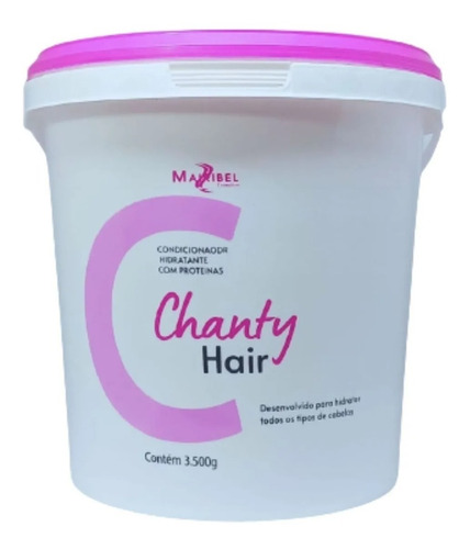Super  Hidratação Chanty Hair 3,5kg Maribel+ Shampoo Pêssego