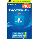 Gift Card Playstation Cartao Psn Br R$ 160 Reais