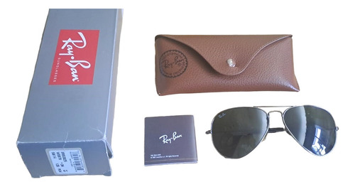 Gafas De Sol Rayban Aviator Clásico Rb3025 Lentes Usados