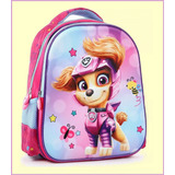 Mochila Escolar Infantil Skye Patrulha Canina Costas