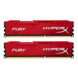 Memoria Para Pc Hyperx Fury De 16 Gb, 2 X 8 Gb, Ddr3, 1600 M