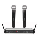 Microfono Inalambrico Uhf Apogee U2 Doble Mano 40 Metros De Alcance 6 A 8 Horas De Uso Continuo , Con Valija , Pilas Aa 