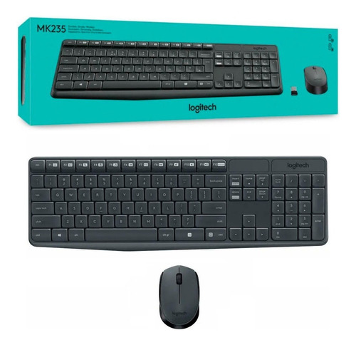 Kit Teclado Y Mouse Inalambrico Logitech Mk235 Wireless