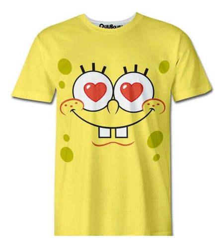 Playera Pijama Dama Bob Esponja Corazones