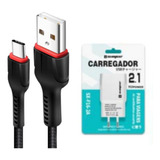 Kit Carregador Para Samsung Galaxy A51 Cabo Usb C E Fonte