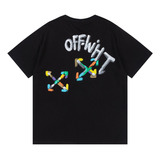  Playera Off White Diseño Multi-color